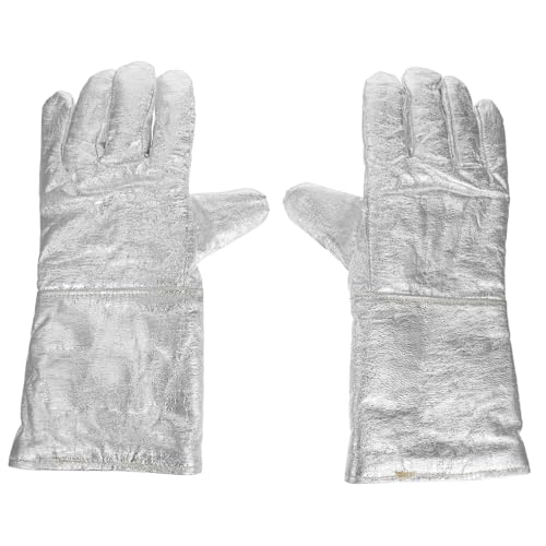 BUGUUYO Aluminiumfolie thermisch isolierte Handschuhe Gusshandschuh Arbeitsschutzhandschuhe Arbeit Handschuhe Sicherheitsarbeitshandschuhe Schutzausrüstung Stoff Silber BUGUUYO Aluminiumfolie thermisch isolierte Handschuhe Gusshandschuh Arbeitsschutzhandschuhe Arbeit Handschuhe Sicherheitsarbeitshandschuhe Schutzausrüstung Stoff Silber von BUGUUYO