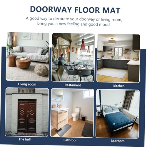 BUGUUYO Anti rutsch Badematte Polyester Saugfähig Waschbar rutschfest Bodenmatte für Badezimmer Eingang Schlafzimmer Modernes Design BUGUUYO Anti rutsch Badematte Polyester Saugfähig Waschbar rutschfest Bodenmatte für Badezimmer Eingang Schlafzimmer Modernes Design von BUGUUYO