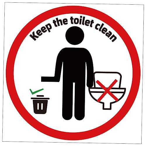 BUGUUYO Toilettenaufkleber Selbstklebend Abnehmbar Wc Sitz Abdeckung Dekorationsschild Für Badezimmer Und Toilettenräume Geeignet Für Wände Türen Und Fenster Aus Hochwertigem von BUGUUYO