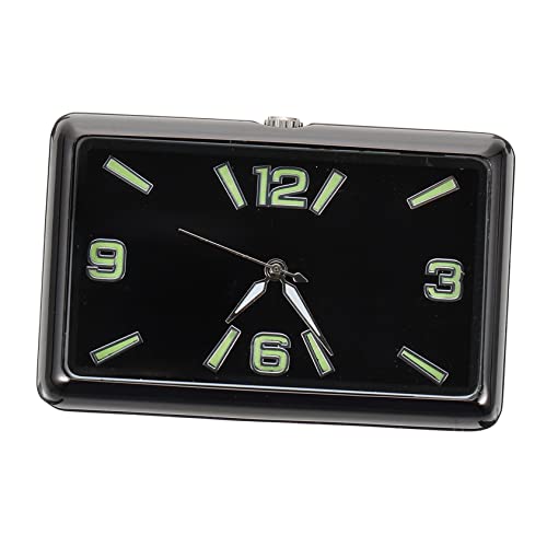 BUGUUYO Autokonkorationsuhr Mini klein Dashboard Autouhr klebrig Analog auto armaturenbrett uhr Armaturenbrettuhr für Autos dekorative Uhr Borduhr Uhren für das Auto -Armaturenbrett Glas von BUGUUYO