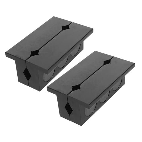 BUGUUYO Automotive modifiziertes Schraubstock Mini-Schraubstockauflage Backenpolster für die Holzbearbeitung Legierungstischstreifenpad Mini-Schraubstockkissen Aluminiumlegierung Schwarz von BUGUUYO