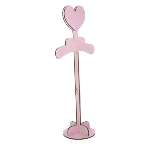 BUGUUYO Babykleiderständer Holz Kleiderstange Rosa Tragbarer Kleiderhalter für Jungen Mädchen Babybekleidung Präsentation Verkaufsstand Veranstaltungsdisplay von BUGUUYO