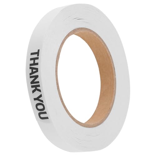 BUGUUYO Dankeschön Papier-klebeband aus Reißfestem Kraftpapier Selbstklebendes Verpackungsband zum Schnellen Verschließen von Tüten und Verpackungen für Lebensmittel Blumen Bäckerei und von BUGUUYO
