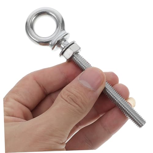 BUGUUYO Edelstahl Augbolzen mit Mutter und Scheibe Langlebige Ringschraube Rostfrei Geeignet für Hebeösen und Befestigung im Außenbereich Korrosionsbeständig für Boot und Industrieeinsatz BUGUUYO Edelstahl Augbolzen mit Mutter und Scheibe Langlebige Ringschraube Rostfrei Geeignet für Hebeösen und Befestigung im Außenbereich Korrosionsbeständig für Boot und Industrieeinsatz von BUGUUYO