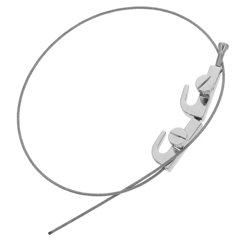 BUGUUYO Edelstahl Bilder Aufhängesystem mit Drahtseil und Haken für Galerieschienen Flexibel Verstellbar Einfache Montage Vielseitig Nutzbar für Galerie Ausstellung Studio von BUGUUYO