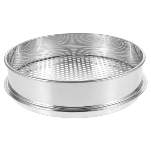 BUGUUYO Edelstahl Gartensieb mit Lochgröße Robustes Bodensieb für Garten Leichtes Tragbares Filtersieb zur Erde Siebung im Außenbereich Vielseitig Einsetzbar und Langlebig BUGUUYO Edelstahl Gartensieb mit Lochgröße Robustes Bodensieb für Garten Leichtes Tragbares Filtersieb zur Erde Siebung im Außenbereich Vielseitig Einsetzbar und Langlebig von BUGUUYO