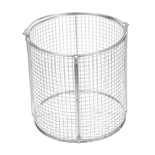 BUGUUYO Edelstahl Reinigungs Filtersiebkorb Rund Ultrasonic Waschkorb für Laborteile Schmuck und Kleinteile mit Langlebiger Konstruktion und Effizientem Flüssigkeitsablauf von BUGUUYO