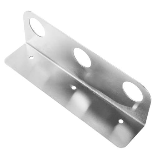BUGUUYO Edelstahl Seifenhalter Wandmontage Badezimmer Halterung Flaschenhalter für Handseife Duschgel Lotionspender Robust Platzsparend Modernes Design von BUGUUYO