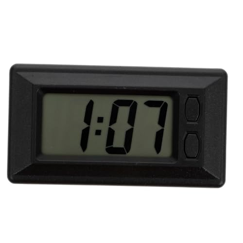 BUGUUYO Elektronischer Uhrkalender Auto Digitaluhr Mini Elektronikuhr Auto Armaturenbrettuhr Winzige Digitaluhr Elektronikuhr Kleine Digitaluhren Kunststoff Schwarz BUGUUYO Elektronischer Uhrkalender Auto Digitaluhr Mini Elektronikuhr Auto Armaturenbrettuhr Winzige Digitaluhr Elektronikuhr Kleine Digitaluhren Kunststoff Schwarz von BUGUUYO