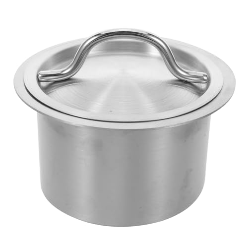 BUGUUYO Hafen von Küchenmüllversorgung küchenmülleimer Mülltülle Deckel für den Mülleimer auf der Arbeitsplatte mülleimer schreibtisch Arbeitsplatte Rostfreier Stahl Silber BUGUUYO Hafen von Küchenmüllversorgung küchenmülleimer Mülltülle Deckel für den Mülleimer auf der Arbeitsplatte mülleimer schreibtisch Arbeitsplatte Rostfreier Stahl Silber von BUGUUYO