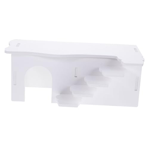 BUGUUYO Hamster Versteck Haus mit Leiter Design Wiederverwendbar Kleintier Nest für Hamster und Meerschweinchen Käfig Dekoration Sicher und Leicht zu Reinigen Weiß BUGUUYO Hamster Versteck Haus mit Leiter Design Wiederverwendbar Kleintier Nest für Hamster und Meerschweinchen Käfig Dekoration Sicher und Leicht zu Reinigen Weiß von BUGUUYO