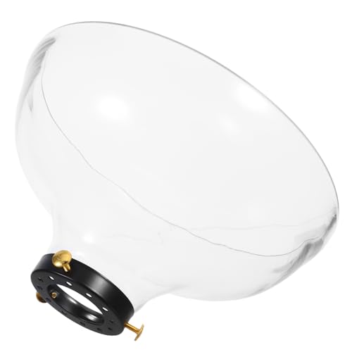 BUGUUYO Hochtemperaturbeständiger Borosilikat-glas Lampenschirm Handgeblasene Trichterform für Deckenleuchte und Wandlampe Transparent Klar Verbesserte Lichtfokussierung Langlebiger Ersatz von BUGUUYO