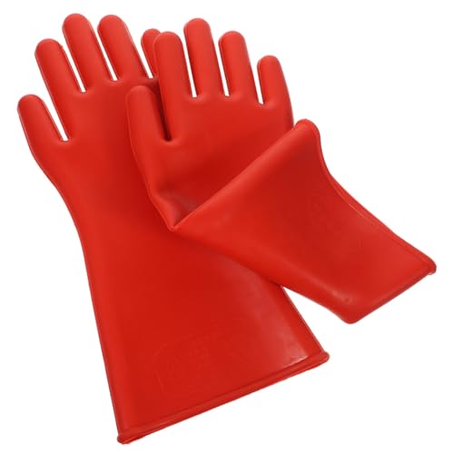 BUGUUYO Isolierhandschuhe Hochspannung Gummi Schutzhandschuhe Elektriker Arbeitshandschuhe Ergonomisch Leicht Isolierend Für Innen Außen Gebrauch Unisex von BUGUUYO