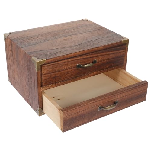 BUGUUYO Vintage Schubladenbox aus Schubladen Desktop Organizer Aufbewahrung für Büro und Zuhause Dunkelbraun BUGUUYO Vintage Schubladenbox aus Schubladen Desktop Organizer Aufbewahrung für Büro und Zuhause Dunkelbraun von BUGUUYO