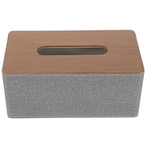 BUGUUYO Lederne Taschentuchbox Rechteckig Aus Hochwertigem Material Für Wohnzimmer Büro Restaurant Und Auto Stilvoller Tissue Holder Für Gemütliche Atmosphäre von BUGUUYO