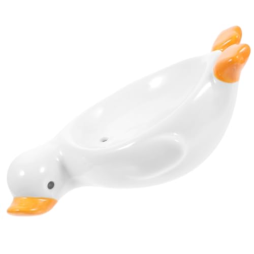 BUGUUYO Keramik Seifenschale Ente Weiß Niedliche Aufbewahrung für Bad und Küche Multifunktional als Seifen Schwammhalter Stabil und Geräumig Dekorativer Ablaufteller für Waschbecken und BUGUUYO Keramik Seifenschale Ente Weiß Niedliche Aufbewahrung für Bad und Küche Multifunktional als Seifen Schwammhalter Stabil und Geräumig Dekorativer Ablaufteller für Waschbecken und von BUGUUYO
