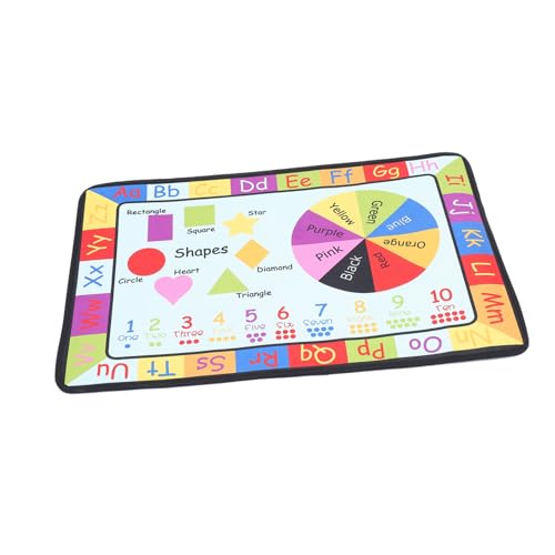 BUGUUYO Kinderteppich Interaktiver Lernteppich mit Bunten Buchstaben Rutschfester Spielteppich für Frühkindliche Bildung Kognitive Spielmatte für Kinderzimmer BUGUUYO Kinderteppich Interaktiver Lernteppich mit Bunten Buchstaben Rutschfester Spielteppich für Frühkindliche Bildung Kognitive Spielmatte für Kinderzimmer von BUGUUYO