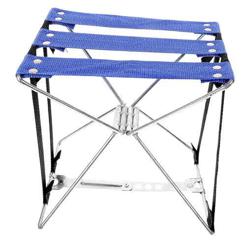 BUGUUYO Klappbarer Leichter Campinghocker Tragbarer Kleiner Faltstuhl für Outdoor Angeln Wandern Reisen Multifunktionaler Sitzhocker für Camping Garten Sportveranstaltungen von BUGUUYO