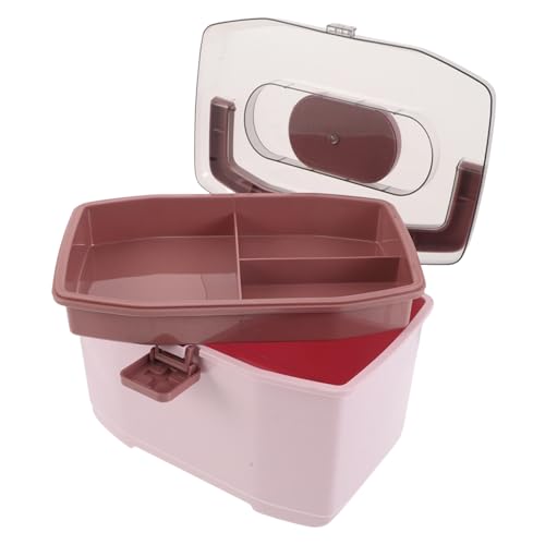 BUGUUYO Kompakte Kleine Medizinbox mit Praktischem Tragegriff Platzsparendes Design Vielseitiger Organizer für Reisen Haushalt und Outdoor zur Aufbewahrung von Medikamenten und von BUGUUYO