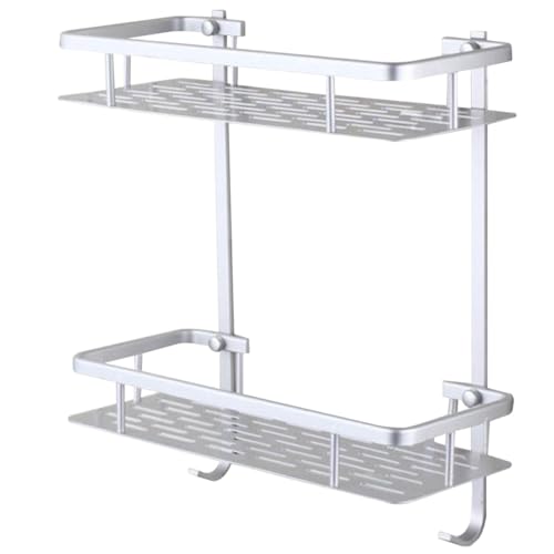 BUGUUYO Lagiges Edelstahl Badezimmer Regal Wandmontage Duschablage Shampoo Seifen Kosmetik Organizer Rostfrei für Badzimmer Home Accessory von BUGUUYO
