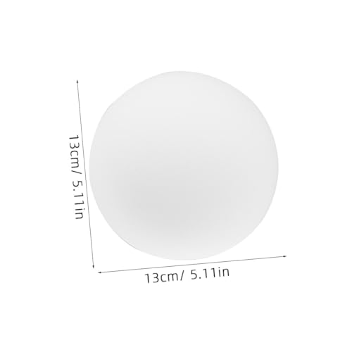 BUGUUYO Mattierter Weißer Glas Lampenschirm Kugel Dekorative Deckenleuchte Diffuse Beleuchtung für Wohnzimmer Büro Bar Einfach zu Montierender Milchglas Pendel Lampenschirm von BUGUUYO