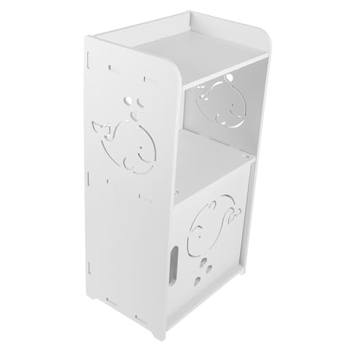 BUGUUYO Moderner Nachttisch mit Hohlem Design Stabiler Beistelltisch für Schlafzimmer Kompakte Kleine Kommode mit Ablagefläche Vielseitiger Nachtschrank für Kleine Räume und Gästezimmer von BUGUUYO