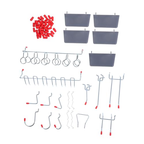 BUGUUYO Pegboard Haken Metall mit Verstellbaren Langen Haken und Kunststoffbox Werkzeugaufbewahrungs-organizer für Garage Werkstatt und Arbeitstisch Robuste Wandbefestigung BUGUUYO Pegboard Haken Metall mit Verstellbaren Langen Haken und Kunststoffbox Werkzeugaufbewahrungs-organizer für Garage Werkstatt und Arbeitstisch Robuste Wandbefestigung von BUGUUYO