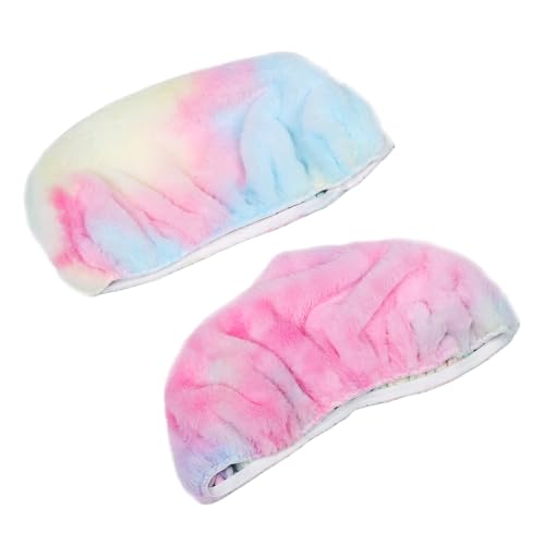 BUGUUYO Plüsch Toilettensitzbezug Tie Dye Weicher Warmer Toilettendeckelbezug Farblich Beständig Einfache Werkzeugfreie Montage Passend für Wc Deckel Komfortables Badezimmerzubehör von BUGUUYO