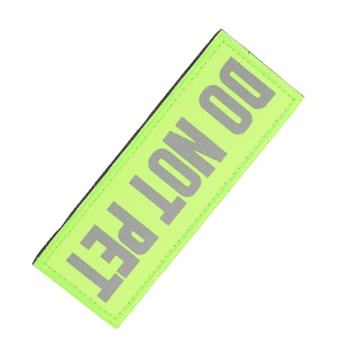 BUGUUYO Reflektierender Service Hund Patch Do Not Pet Abnehmbar für Welpenweste Geschirr mit Klettband Sicherheitsmarkierung für Hunde Sichtbarkeit Nachts BUGUUYO Reflektierender Service Hund Patch Do Not Pet Abnehmbar für Welpenweste Geschirr mit Klettband Sicherheitsmarkierung für Hunde Sichtbarkeit Nachts von BUGUUYO