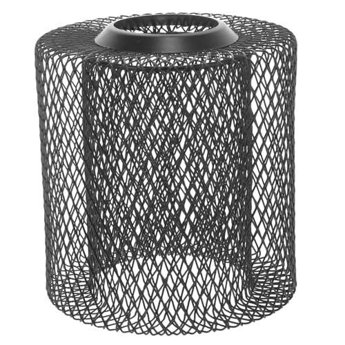BUGUUYO Retro Industrie Lampenschirm Doppel Layer Geometrisch Schwarz für Hängelampe Flur Wohnzimmer Bar Deckenleuchte von BUGUUYO