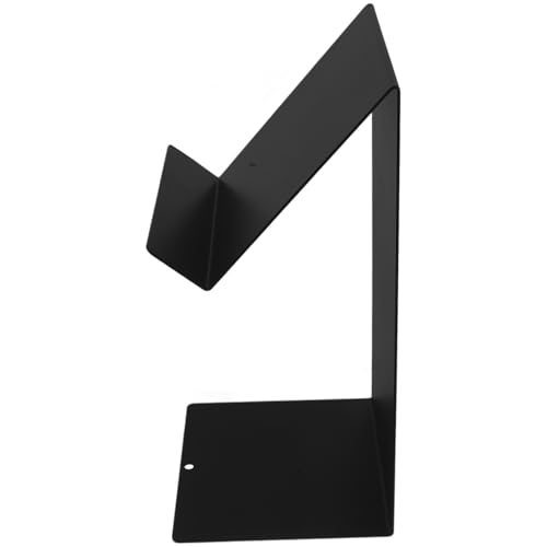 BUGUUYO Robuster Buchhalter aus schwarzem Metall Stabiler Metall Buchstützenständer für Kochbücher Bücherregal Organizer Schwerlastfähig für Küchentheke und Schreibtisch von BUGUUYO