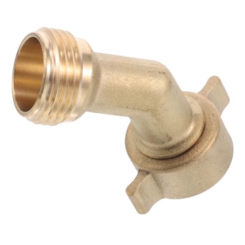 BUGUUYO Robuster Messing Schlauchadapter mit Winkel für Wohnmobil Wasserschlauch Präzise Passform Auslaufsicher Vielseitig Einsetzbar für Garten und Outdoor Langlebiger Rv BUGUUYO Robuster Messing Schlauchadapter mit Winkel für Wohnmobil Wasserschlauch Präzise Passform Auslaufsicher Vielseitig Einsetzbar für Garten und Outdoor Langlebiger Rv von BUGUUYO
