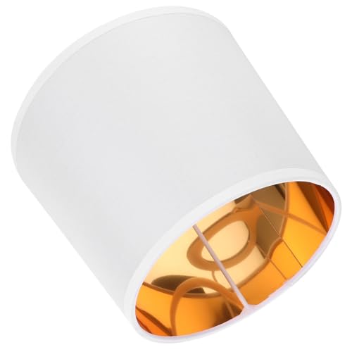BUGUUYO Runder Leinen Lampenschirm Ersatzschirm für Tisch Stehlampe Robustes Leicht zu Installierendes Lampenschirm Cover Geeignet für Wohnzimmer Schlafzimmer und Bürobeleuchtung von BUGUUYO