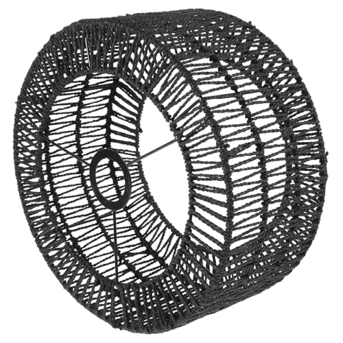 BUGUUYO Rustikaler Lampenschirm aus Handgewebtem Gras Eisendraht Großer Lampenschirmbezug für Deckenleuchte Vielseitig Einsetzbar Leicht und Einfach zu Montieren Ersatz für Wohnzimmer und BUGUUYO Rustikaler Lampenschirm aus Handgewebtem Gras Eisendraht Großer Lampenschirmbezug für Deckenleuchte Vielseitig Einsetzbar Leicht und Einfach zu Montieren Ersatz für Wohnzimmer und von BUGUUYO