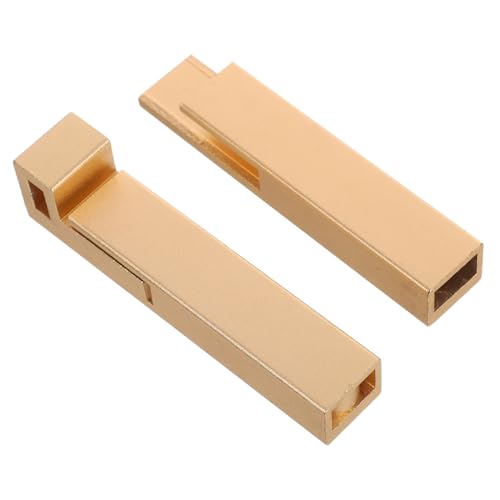 BUGUUYO Schiebetür Riegelschloss aus Aluminiumlegierung Mattgoldener Türverschluss für Badezimmer Schlafzimmer Robust Langlebig Privatsphäreschützend Einfache Bedienung für Holz von BUGUUYO