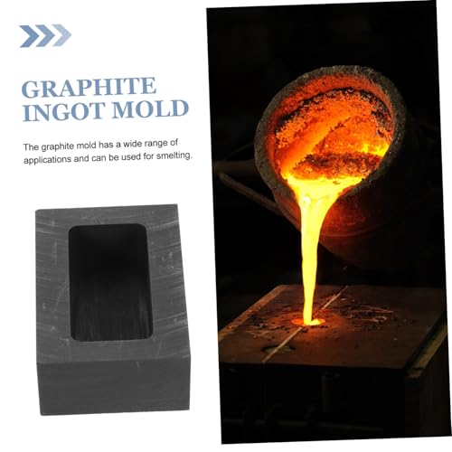 BUGUUYO Schmelzbarrenform Gussform Präzisionsform aus Kohlenstoff für Aluminium Kupfer Gold Schmelzen und Gießen Metallgießerei Langlebig Hitzebeständig Korrosionsfrei von BUGUUYO