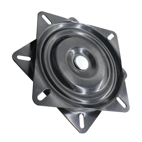 BUGUUYO Schwarze Drehplatte für Barhocker Swivel Mechanismus Stabile Möbeldrehplatte mit Kugellager für Stuhl Sofasitz Ersatz Robust und Geräuschlos BUGUUYO Schwarze Drehplatte für Barhocker Swivel Mechanismus Stabile Möbeldrehplatte mit Kugellager für Stuhl Sofasitz Ersatz Robust und Geräuschlos von BUGUUYO