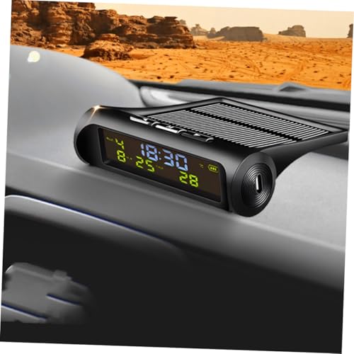 BUGUUYO Solarbetriebene Digitale Auto uhr mit Temperaturanzeige Multifunktionales Fahrzeug dashboard thermometer für Datum und Innenraumtemperatur Einfache Installation ohne Kabel BUGUUYO Solarbetriebene Digitale Auto uhr mit Temperaturanzeige Multifunktionales Fahrzeug dashboard thermometer für Datum und Innenraumtemperatur Einfache Installation ohne Kabel von BUGUUYO