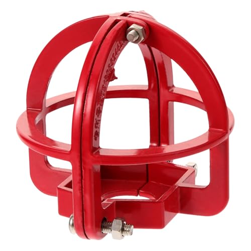 BUGUUYO Sprinkler Kopf Schutzkäfig aus Metall Langlebiger Sprinklerkopfschutz mit Schlagfestigkeit Rote Sprinklerabdeckung für Decke Einfache Montage für Brandschutzsysteme BUGUUYO Sprinkler Kopf Schutzkäfig aus Metall Langlebiger Sprinklerkopfschutz mit Schlagfestigkeit Rote Sprinklerabdeckung für Decke Einfache Montage für Brandschutzsysteme von BUGUUYO