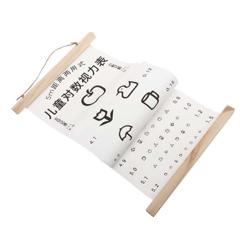 BUGUUYO Standardisierte Sehtesttafel Wandbild mit Klarem Druck Wasserfeste Leinwand Praktische Visuelle Prüfung für Klassenzimmer und Familiengebrauch von BUGUUYO
