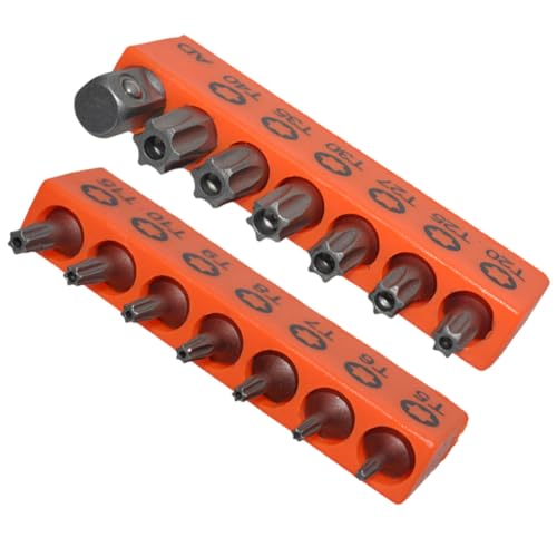 BUGUUYO Teiliges Stahl Sicherheits Schraubendreher Bit mit Adapter Hohl Sicherheitsbits Hohe Härte Tamperresistent für Schraubendreher Bohrer und Elektrowerkzeuge Präzise Langlebig von BUGUUYO