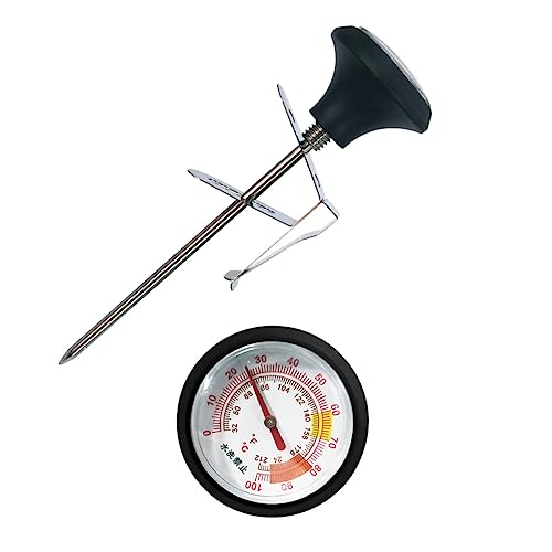 BUGUUYO Thermometer -Clip -Set Kochen Lebensmitteltemperaturthermometer BBQ-Fleischthermometer zum Grillen Thermometermilch Fleischkochthermometer Klemmthermometer Rostfreier Stahl Silber BUGUUYO Thermometer -Clip -Set Kochen Lebensmitteltemperaturthermometer BBQ-Fleischthermometer zum Grillen Thermometermilch Fleischkochthermometer Klemmthermometer Rostfreier Stahl Silber von BUGUUYO