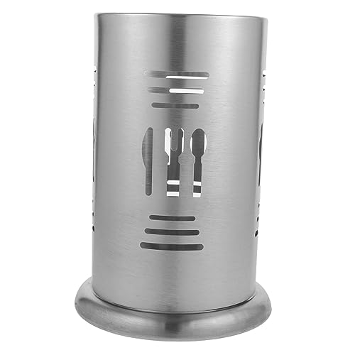 BUGUUYO Utensilienhalter mit Ablauflöchern Besteck Organizer für Gabeln Löffel Essstäbchen Küchenhelfer Aufbewahrung Rostfrei und Praktisch für Arbeitsplatte von BUGUUYO