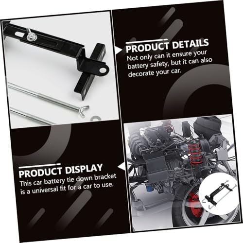 BUGUUYO Verstellbarer Kfz Batteriekasten Halter Verstärkte Batteriehalterung Auto Batterie Fixierstütze für Sicheren Halt und Stabilität Fahrsituation BUGUUYO Verstellbarer Kfz Batteriekasten Halter Verstärkte Batteriehalterung Auto Batterie Fixierstütze für Sicheren Halt und Stabilität Fahrsituation von BUGUUYO