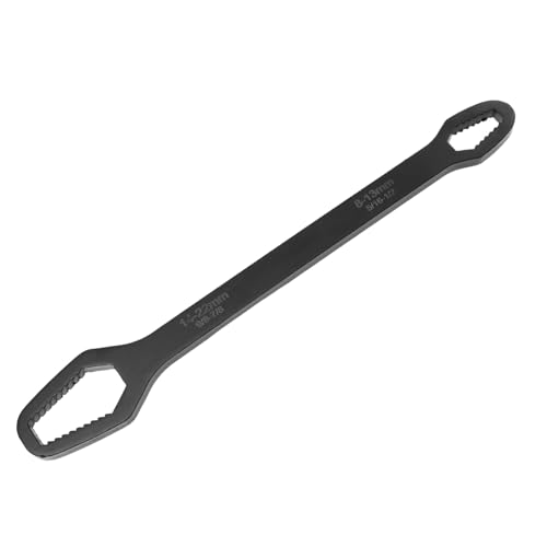 BUGUUYO Verstellbarer Multifunktions doppelkopf schraubenschlüssel Selbstspannender für Fahrrad Motorrad Auto Robust und Rostfrei von BUGUUYO