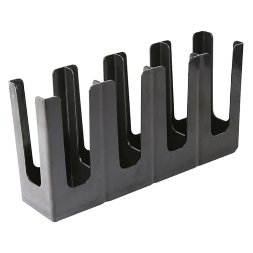 BUGUUYO Vierfach Becherhalter aus Robustem Kunststoff Minimalistisches Design Vielseitig Einsetzbar als Papierbecher Organizer für Milchtee Coffeeshops Langlebig und Platzsparend von BUGUUYO