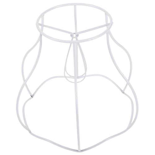 BUGUUYO Vintage DIY Lampenschirmrahmen aus Robustem Metall Vielseitiger Lampenschirmhalter für Tisch und Schreibtischlampen Stabile Lampenschirmstütze für Individuelle Beleuchtung von BUGUUYO