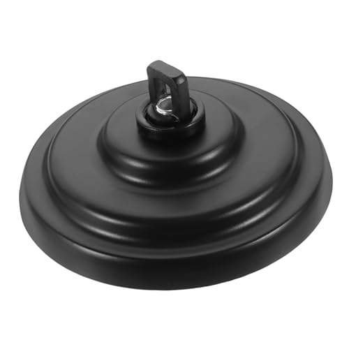 BUGUUYO Vintage Deckenlampe Baldachin aus Robustem in Schwarz Deckenleuchte Abdeckung für Wohnzimmer Flur Bar Modernes und Rustikales Design Langlebige Lampenhalterung von BUGUUYO