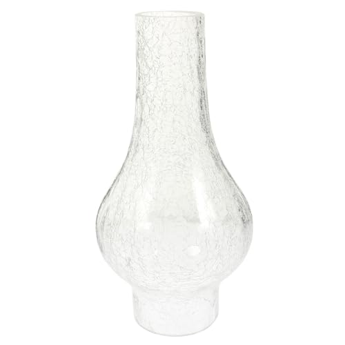BUGUUYO Vintage Glas Lampenschirm mit Rissstruktur Hitzebeständig Winddicht Klarer Ersatz für Petroleum Kerosinlampen Kleine Öl lampenabdeckung Stilvolles Wohnaccessoire BUGUUYO Vintage Glas Lampenschirm mit Rissstruktur Hitzebeständig Winddicht Klarer Ersatz für Petroleum Kerosinlampen Kleine Öl lampenabdeckung Stilvolles Wohnaccessoire von BUGUUYO