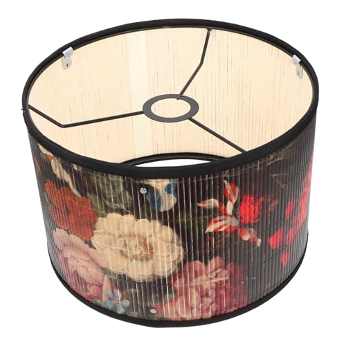 BUGUUYO Vintage Lampenschirm mit Blumenmuster aus Naturmaterial Lichtschutz für Deckenleuchte Dekorativer Lampenüberzug Weiches Licht Langlebiges Material für Schlafzimmer und Wohnzimmer BUGUUYO Vintage Lampenschirm mit Blumenmuster aus Naturmaterial Lichtschutz für Deckenleuchte Dekorativer Lampenüberzug Weiches Licht Langlebiges Material für Schlafzimmer und Wohnzimmer von BUGUUYO
